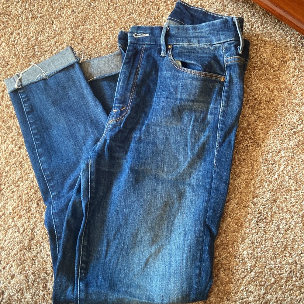 Dark high-rise mother jeans - Picture 7 of 8